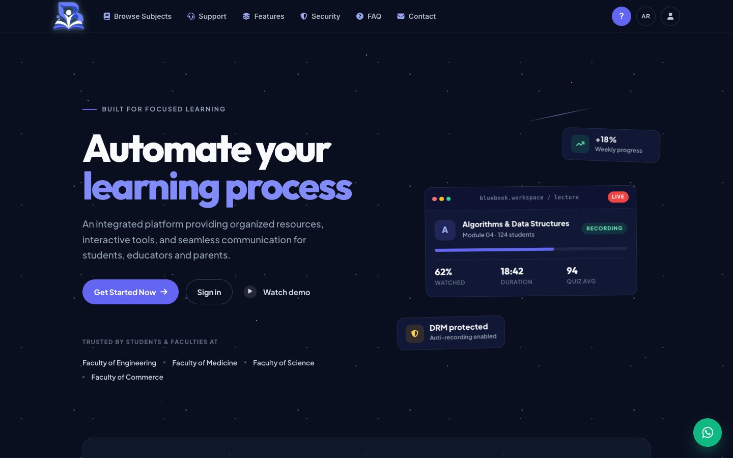 Bluebook E-learning Platform (Systimate)